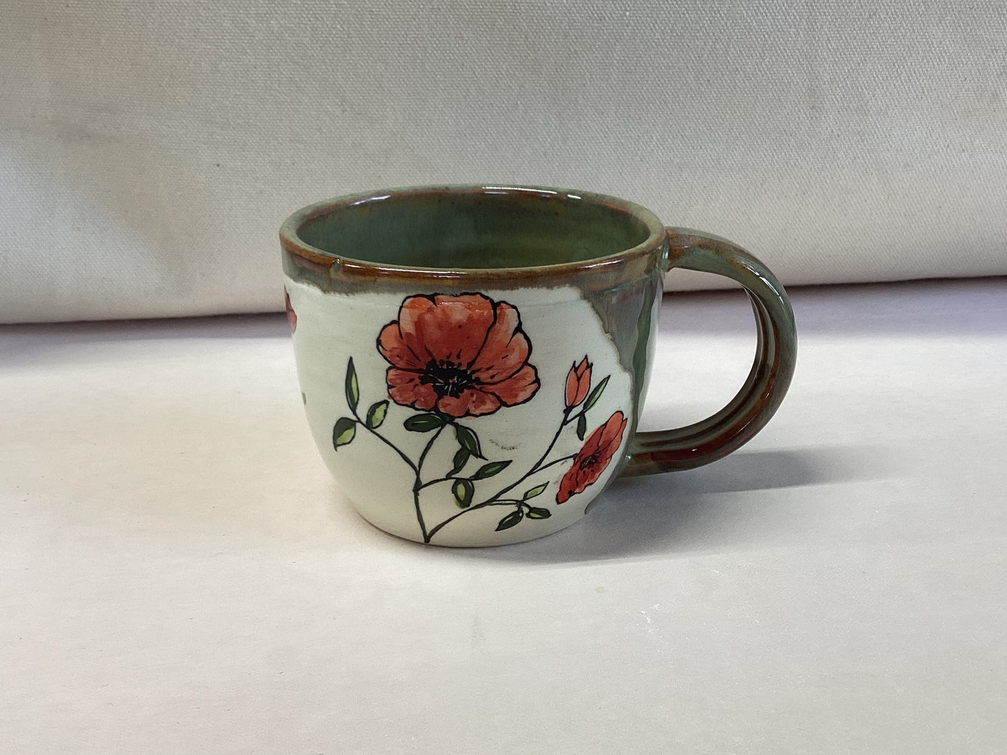 Wild Poppy Mug 12 oz