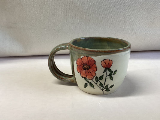 Wild Poppy Mug 12 oz